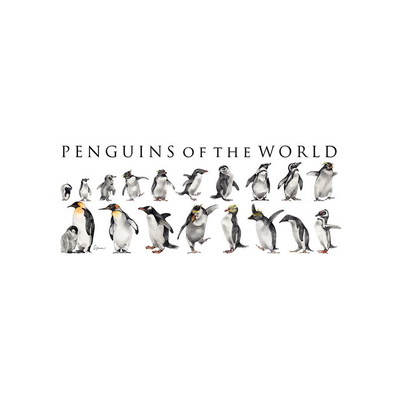 [SA-072] World Penguins Horz Stock Art