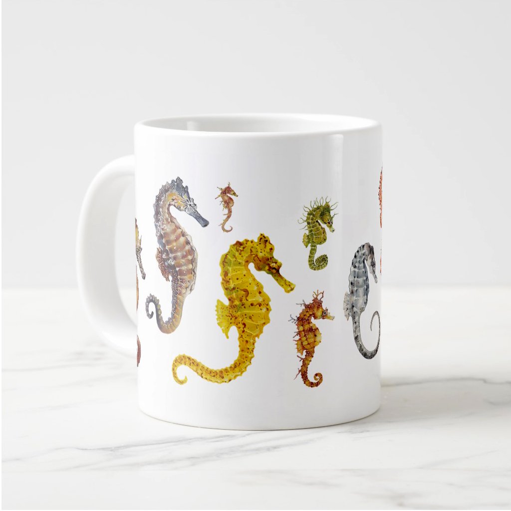 [076-CMG] Seahorse Row Mug