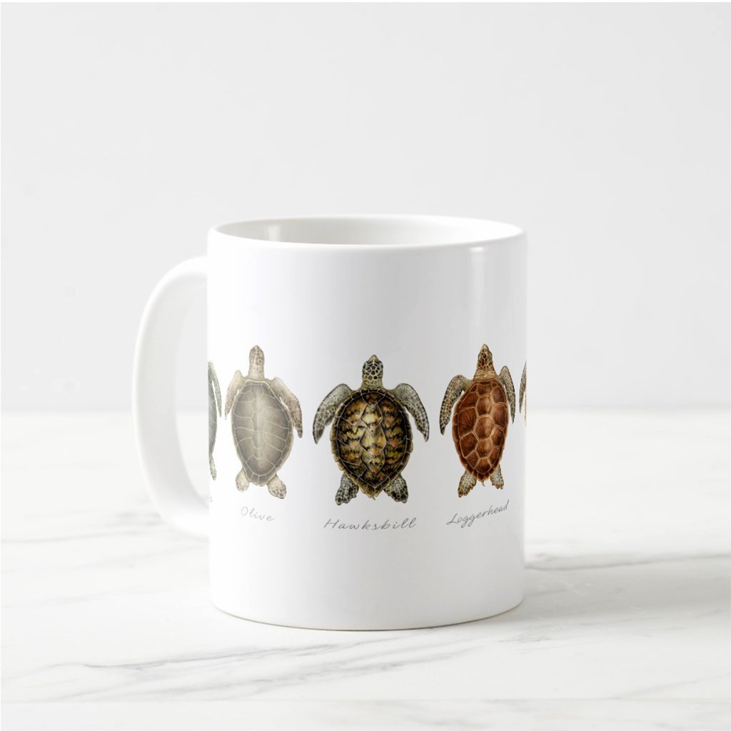 [078-CMG] Sea Turtles of the World Row Mug