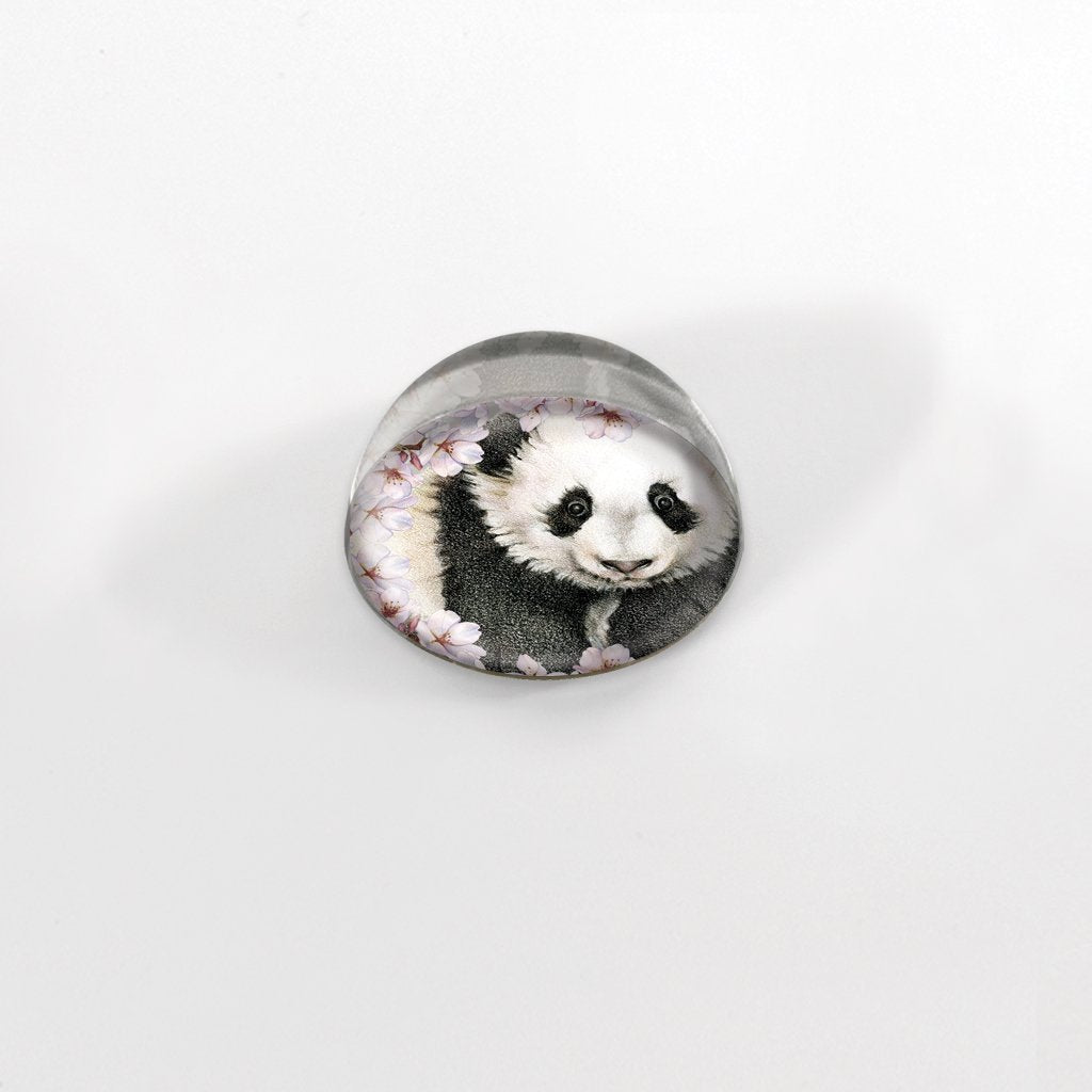 [403-MGC] Cherry Blossom Panda Cabochon Magnet