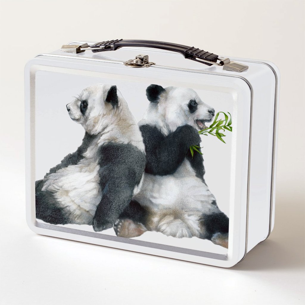 [408-LBT] Giant Panda Duo Lunch Box