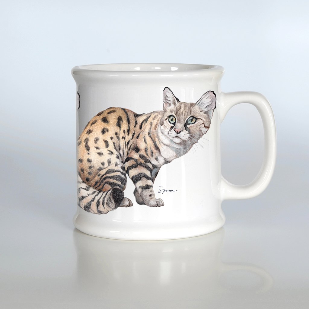 [490-AM] Blackfooted Cat American Mug