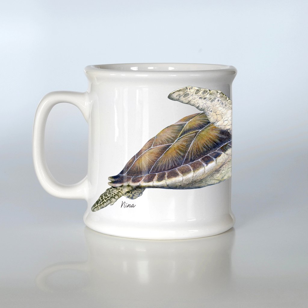 [732-AM] Green Sea Turtles American Mug