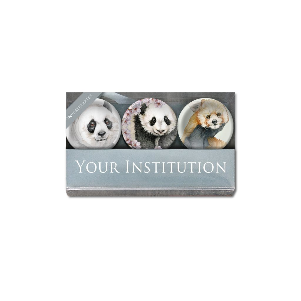 [0046-MGC] Panda Cabochon Magnet or Paper Weight Set