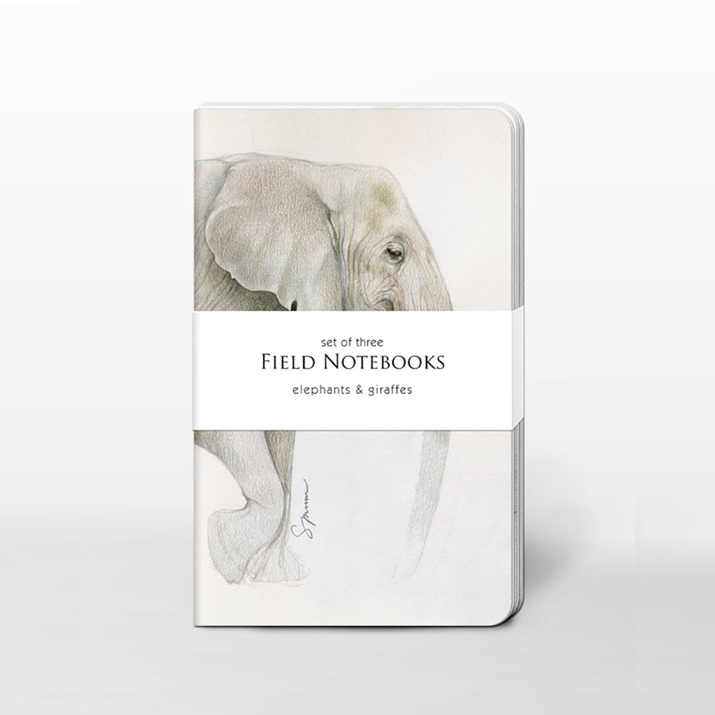 [0600C-SJ465] Elephants & Giraffes Field Journal Set