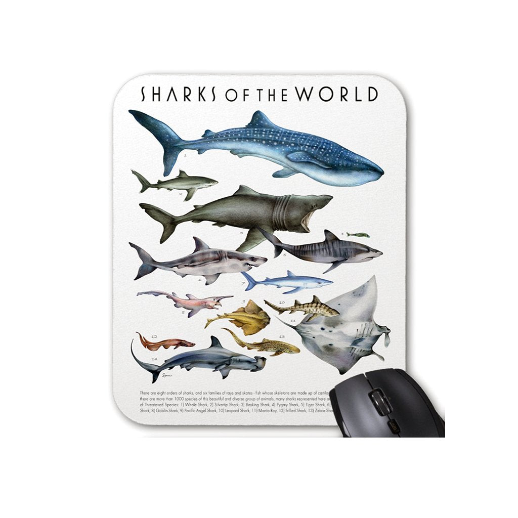 [079-MP] Sharks of the World Mousepad