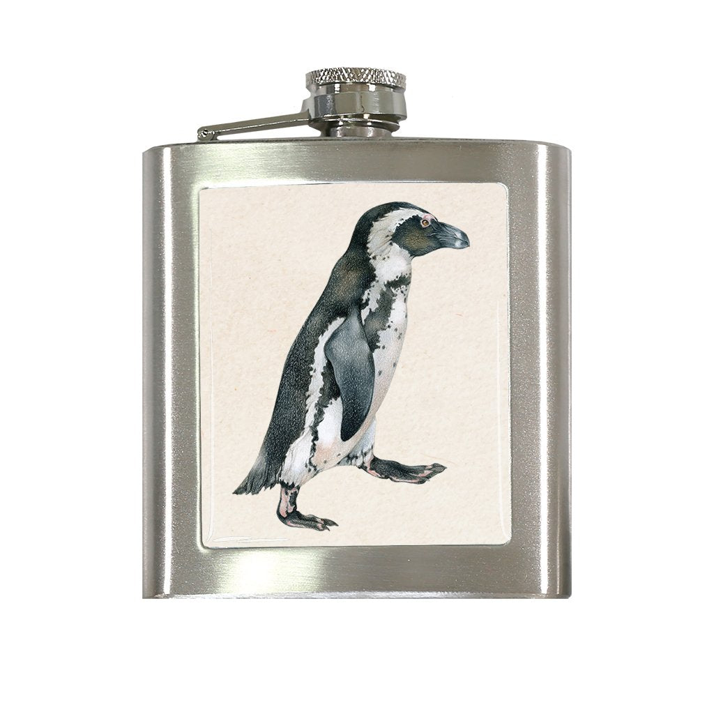 [FL-162] African Penguin Flask