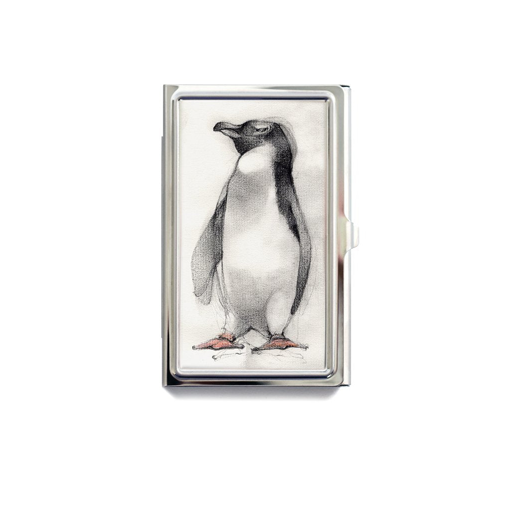 [172-CC] White Flippered Penguin Card Case