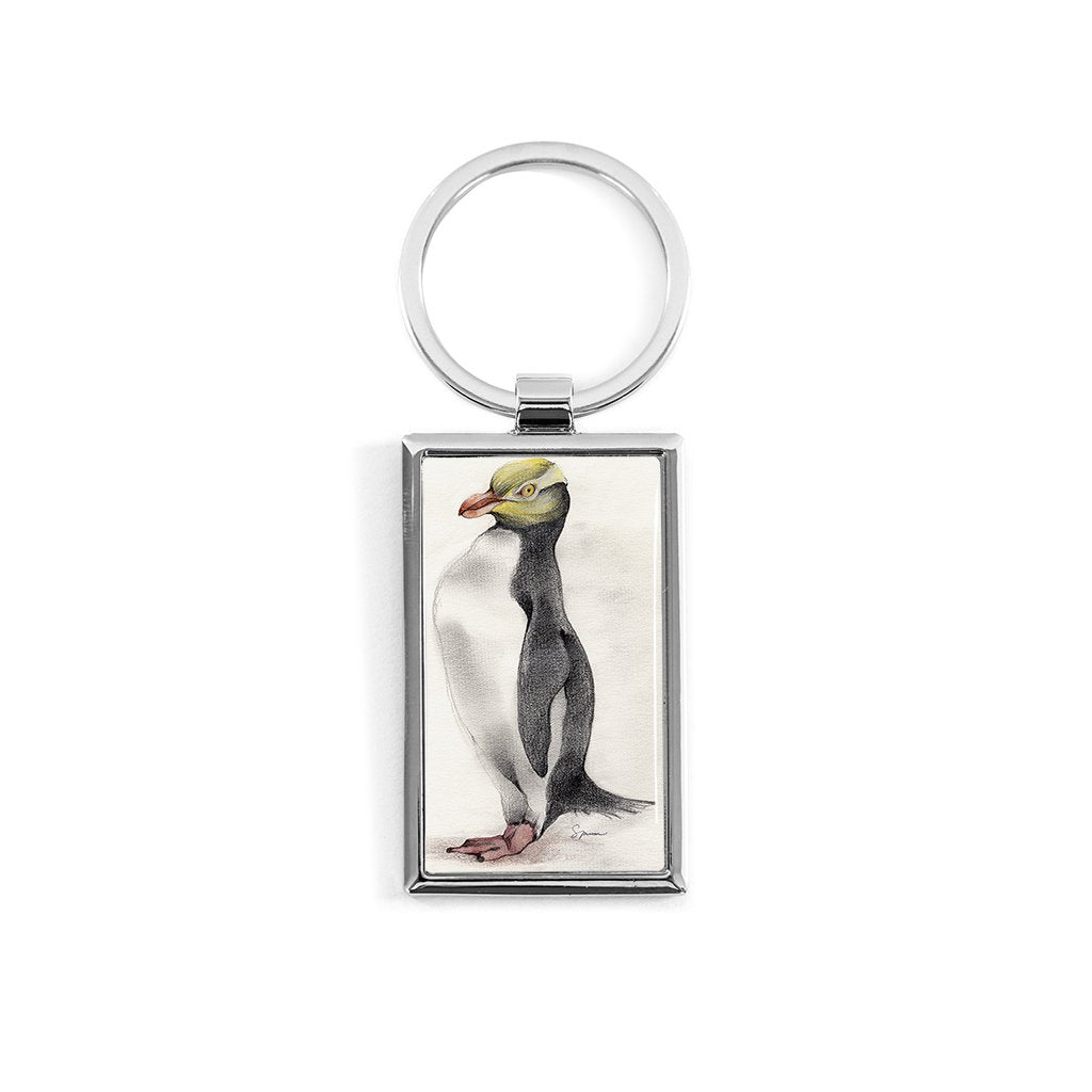 [178-KR] Yellow Eyed Penguin Key Ring