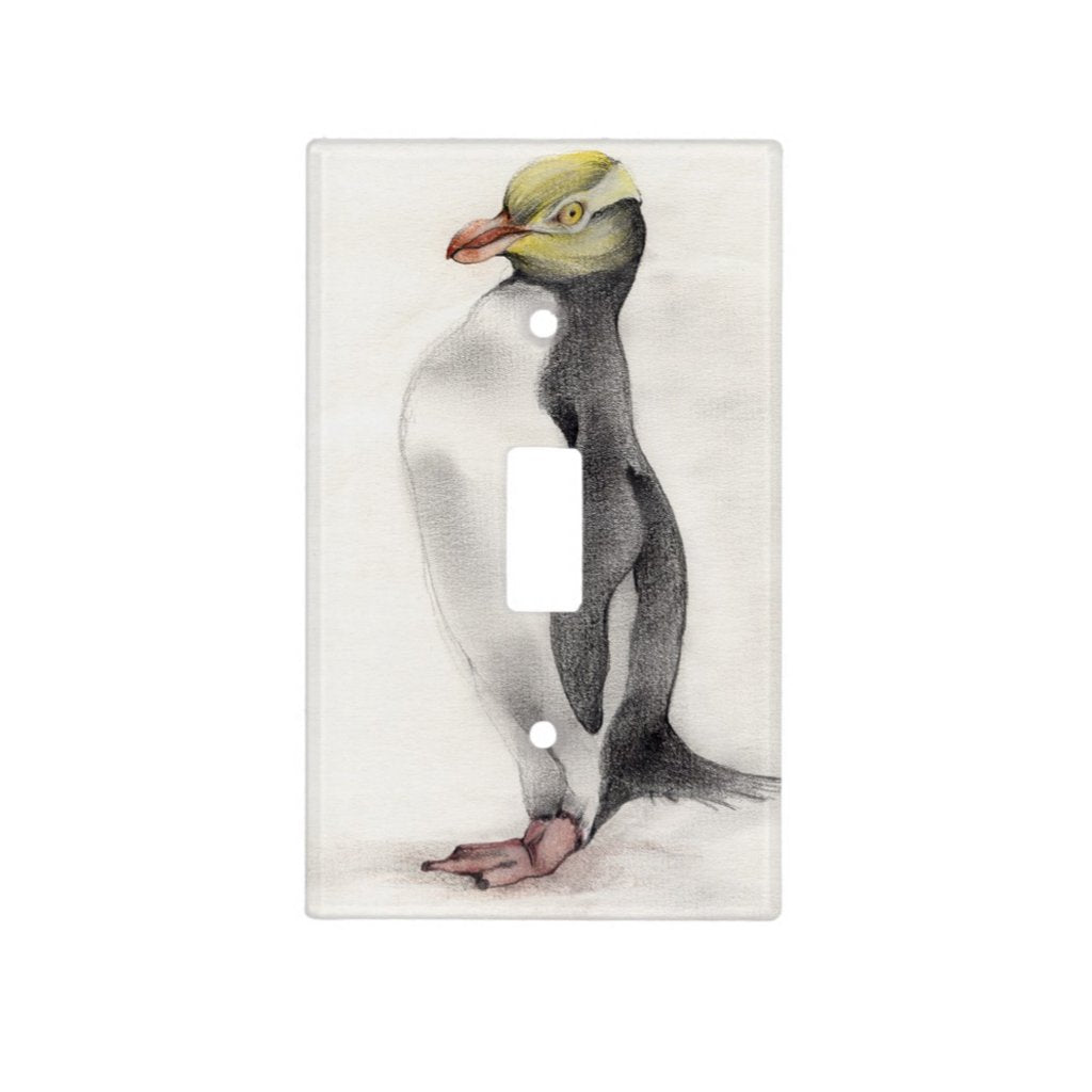 [178-SC] Yellow Eyed Penguin Light Switch Cover