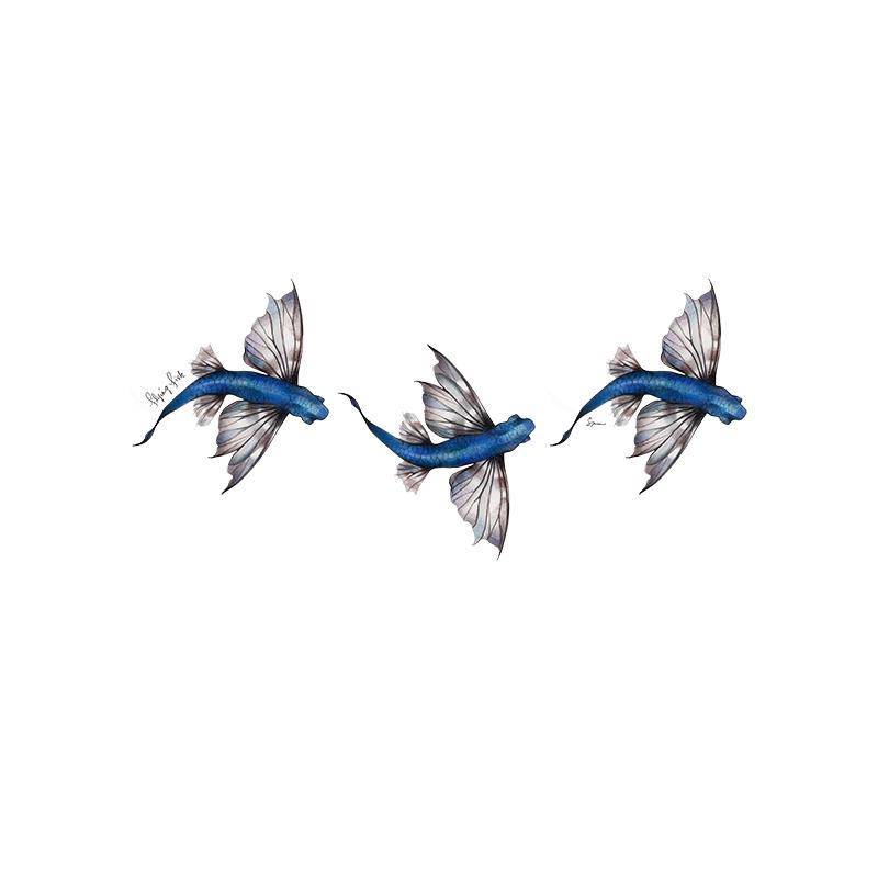 [SA-204] Flying Fish Stock Art