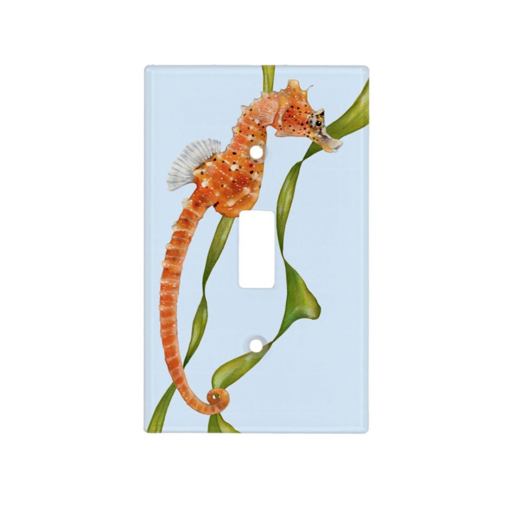 [221-SC] Short Snouted Seahorse Light Switch Cover