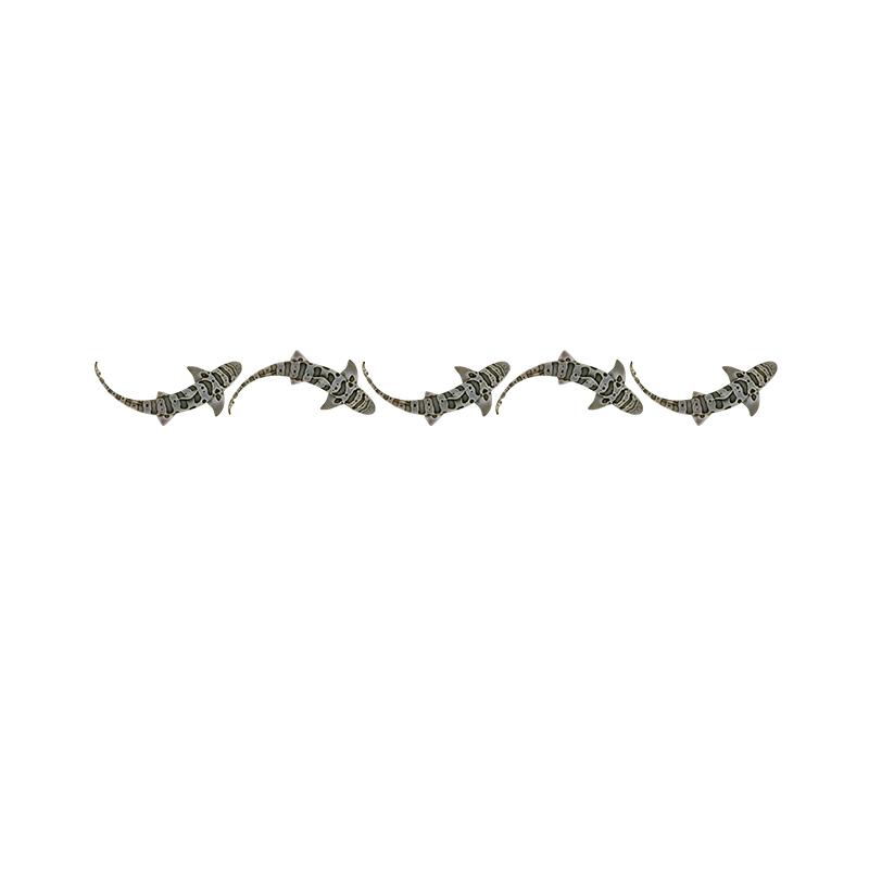 [SA-252] Leopard Shark Wave Stock Art