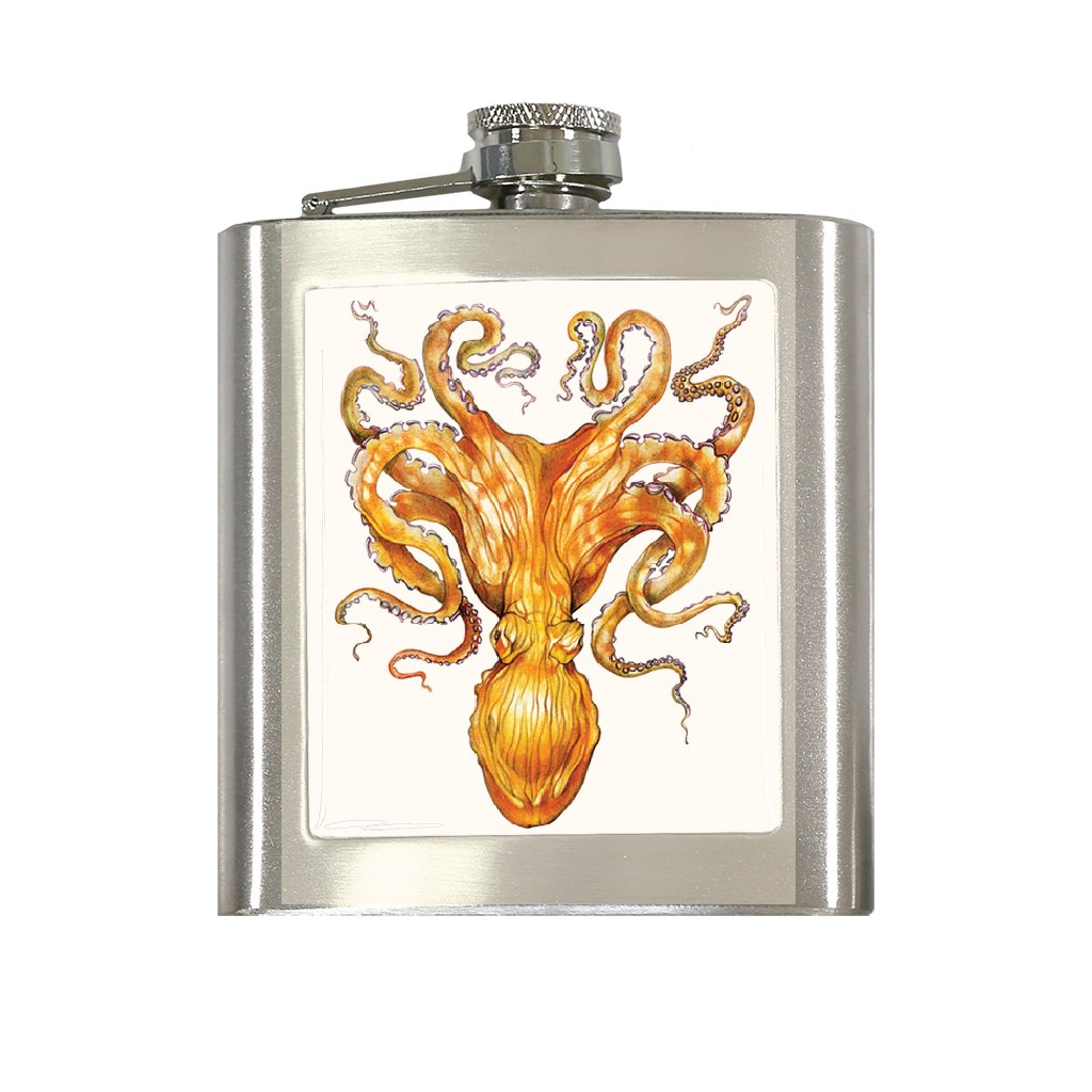[FL-372] Pacific Octopus Flask