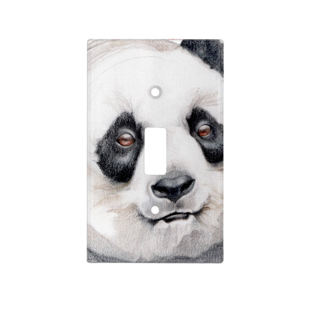 [400-SC] Giant Panda Portrait Light Switch Cover