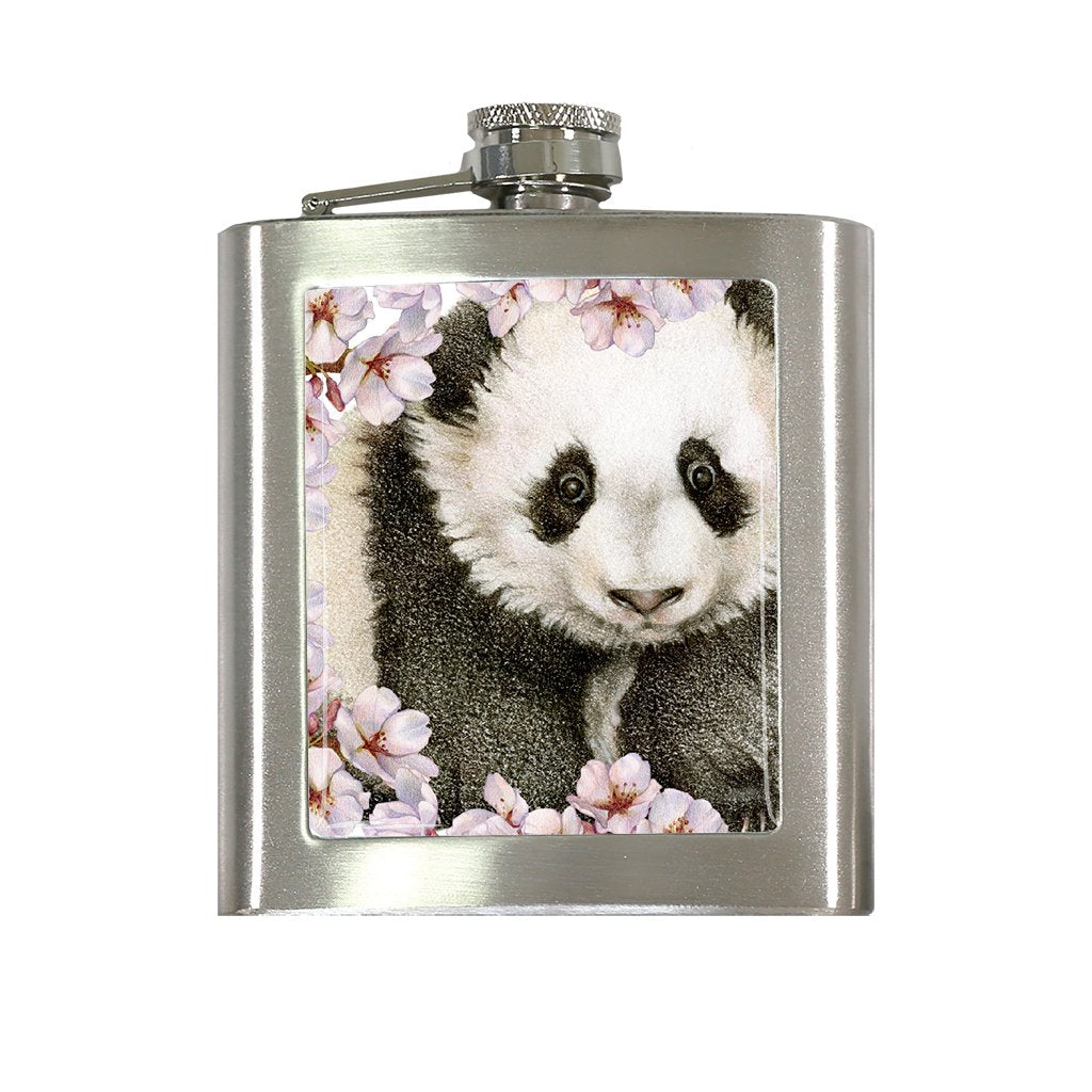 [FL-403] Cherry Blossom Panda Flask