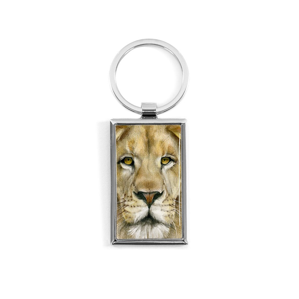 [455-KR] Lion Portrait Key Ring