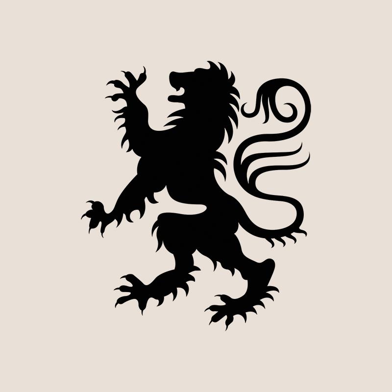 [SA-459] Vintage Heraldic Lion Stock Art*