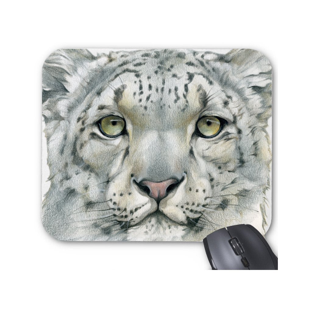 [465-MP] Snow Leopard Portrait Mousepad