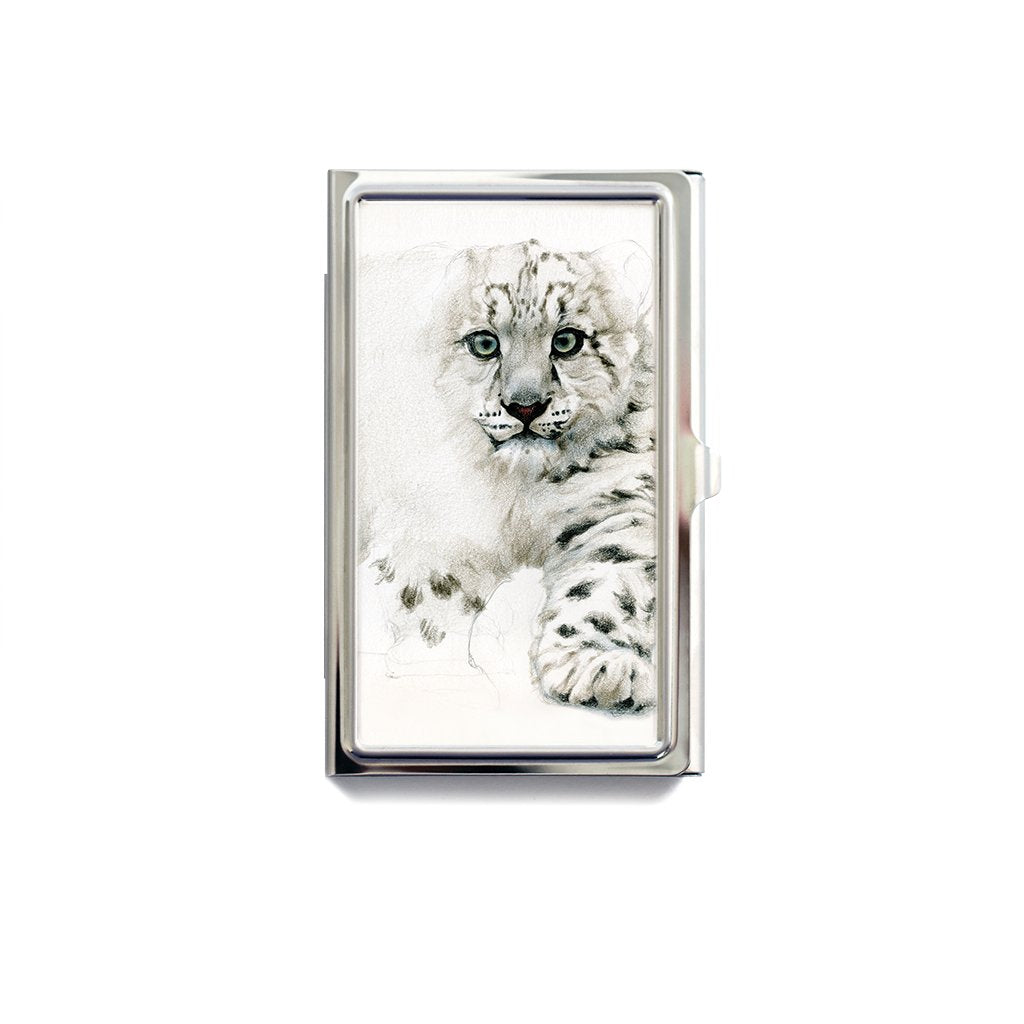 [469-CC] Snow Leopard Cub Card Case