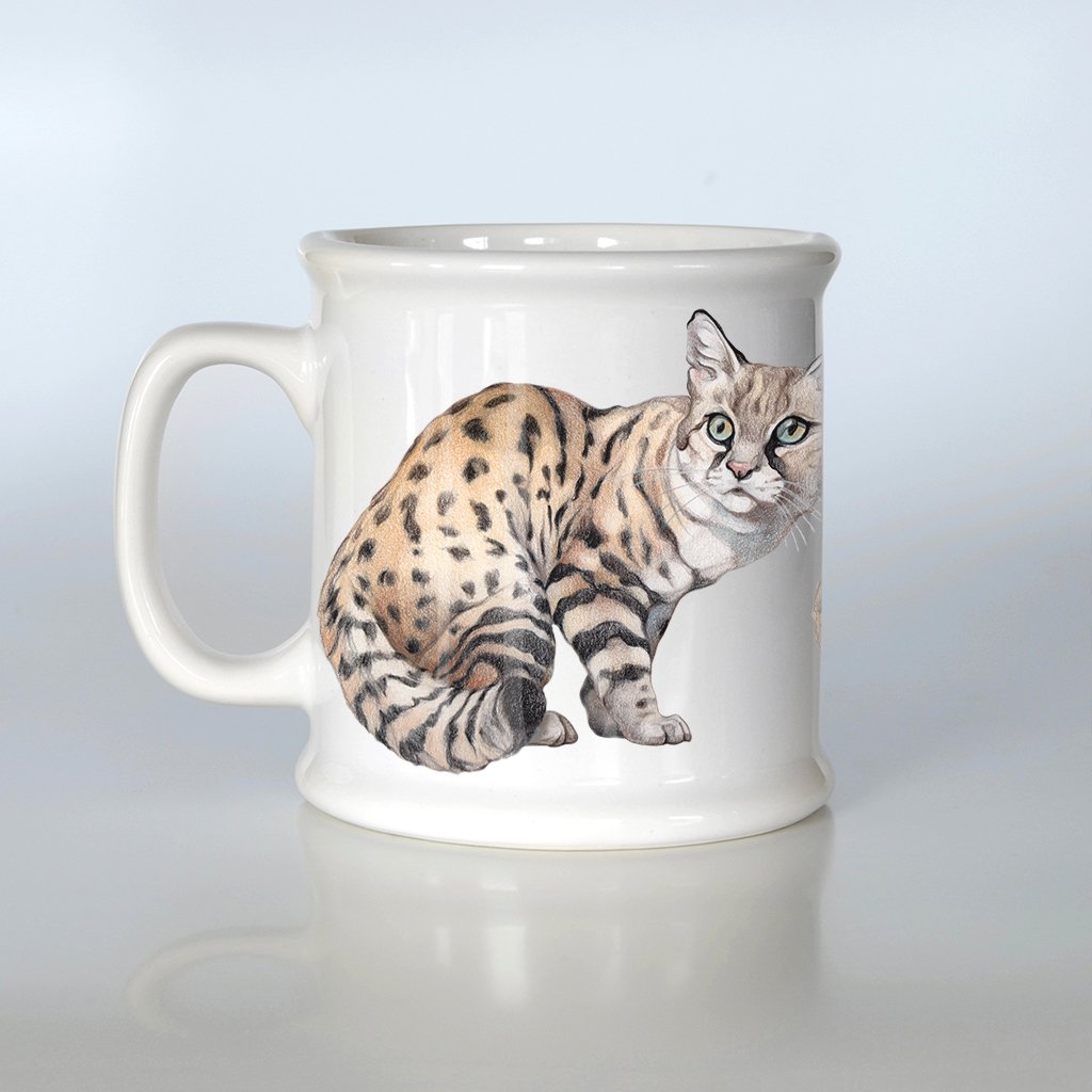 [490-AM] Blackfooted Cat American Mug