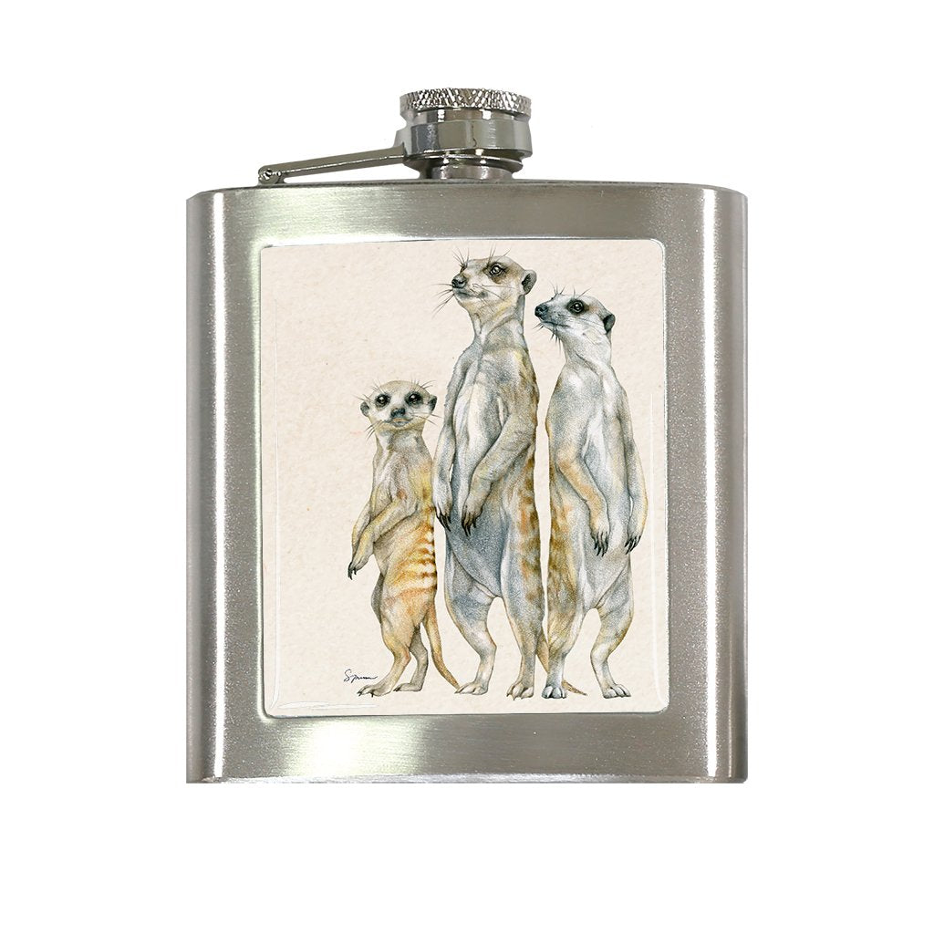 [FL-535] Meerkat Family Flask