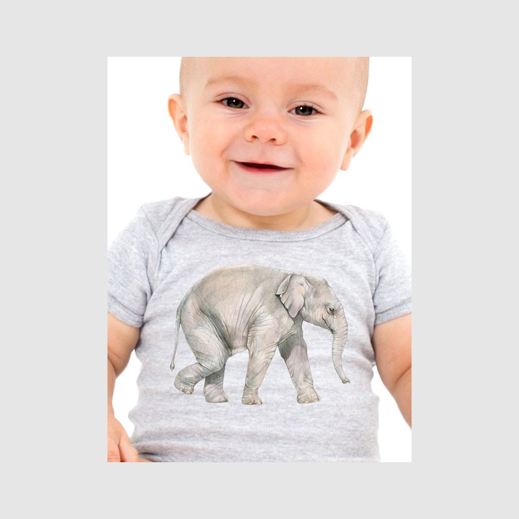 [606-T] Asian Elephant Calf Tee