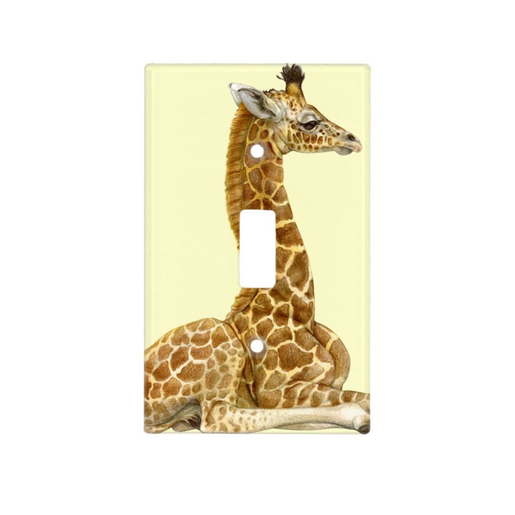 [651-SC] Giraffe Calf Light Switch Cover