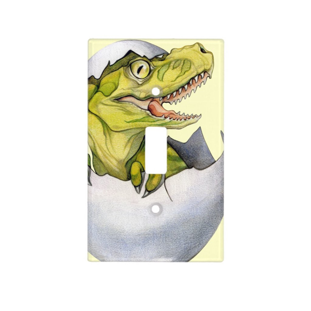 [751-SC] T-Rex Hatchling Light Switch Cover