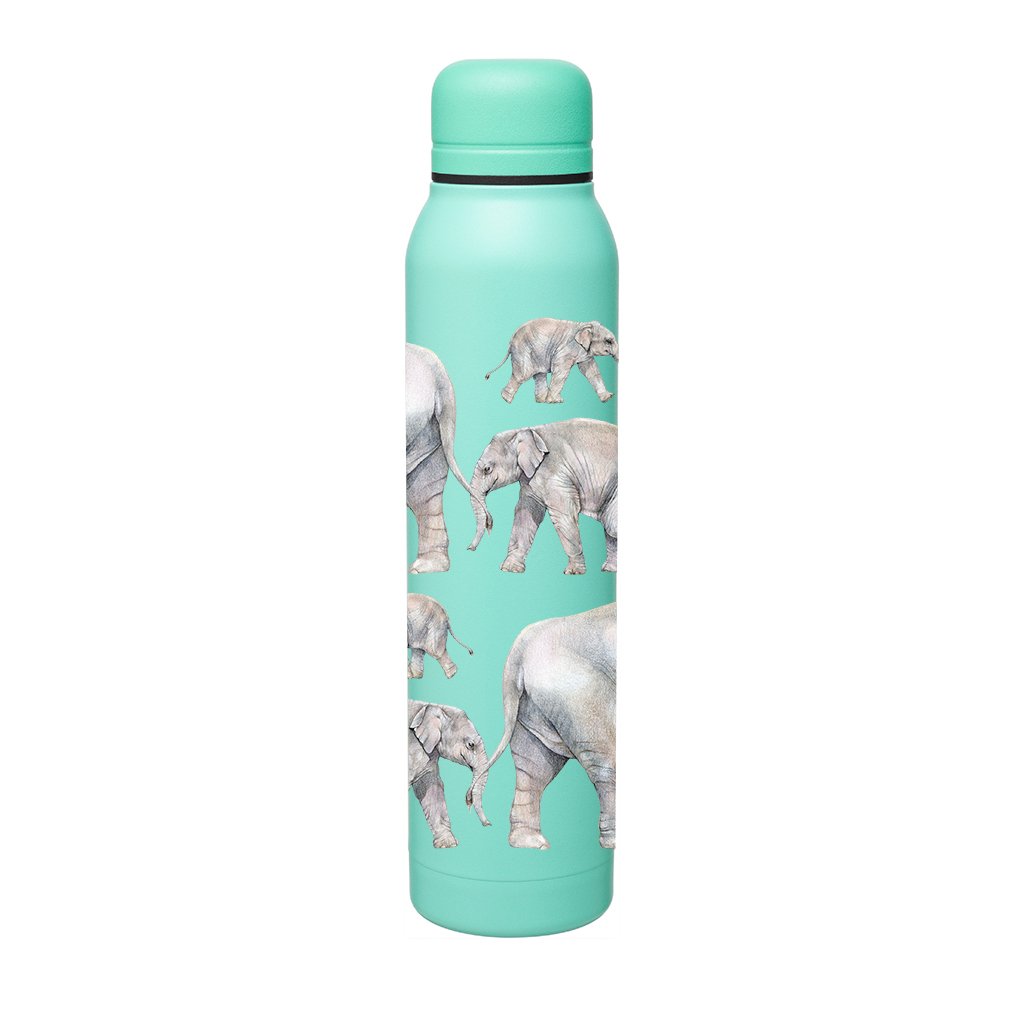 [BS-800] Asian Elephants Silo Bottle